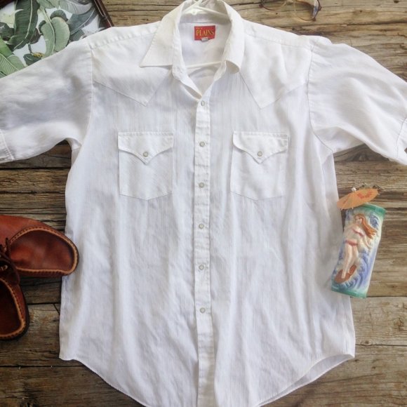 Mens Western Shirt by Ely Plains - Picture 5 of 14